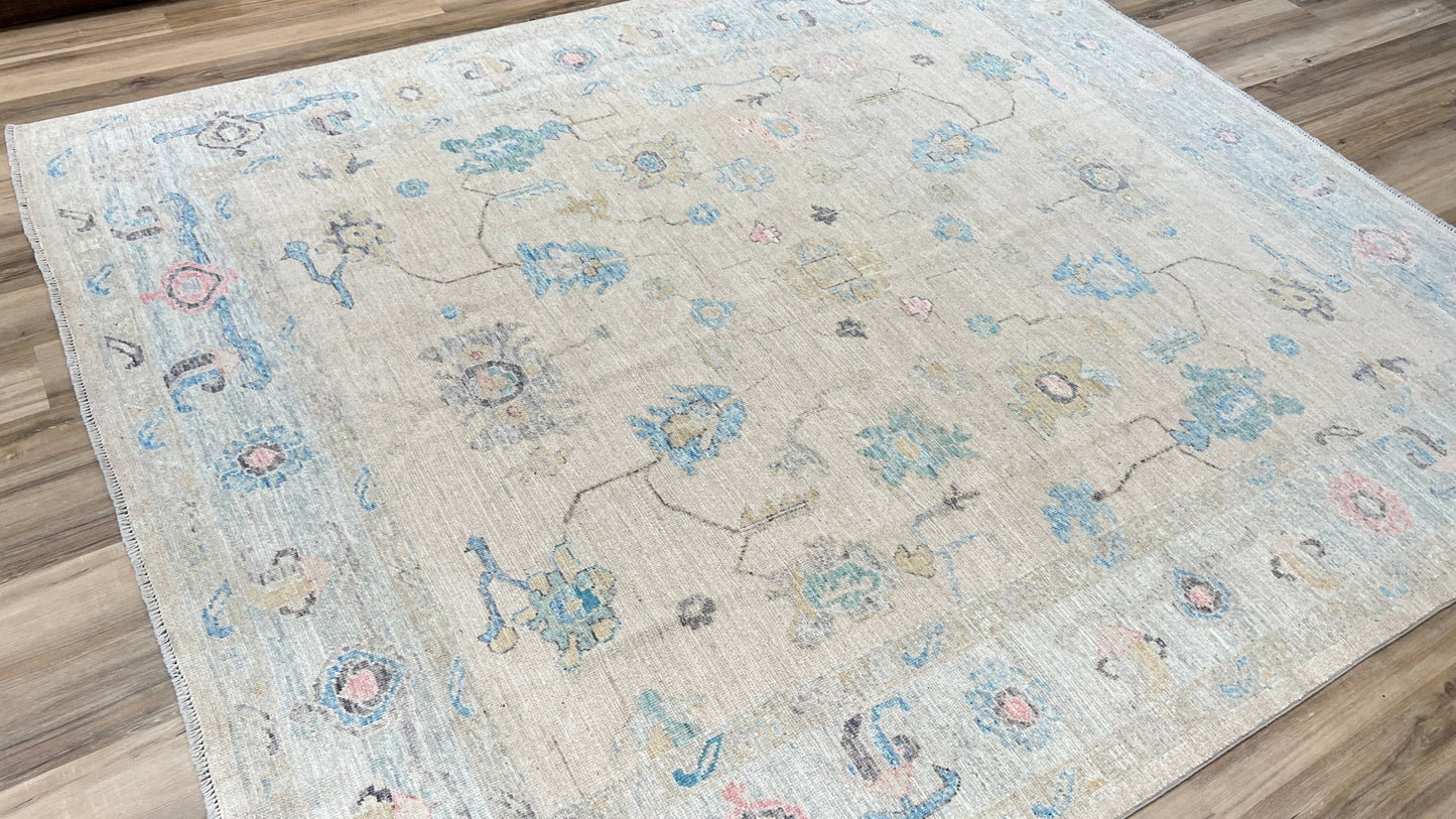 Floral Oushak 8'3" x 9'9" Area Rug