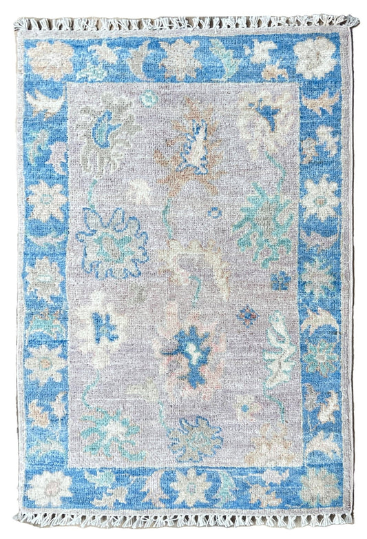Floral Oushak 2'x2'10" Area Rug