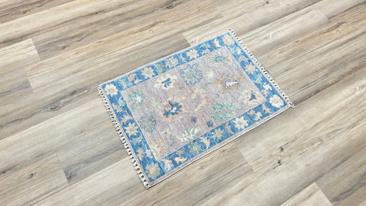 Floral Oushak 2'x2'10" Area Rug