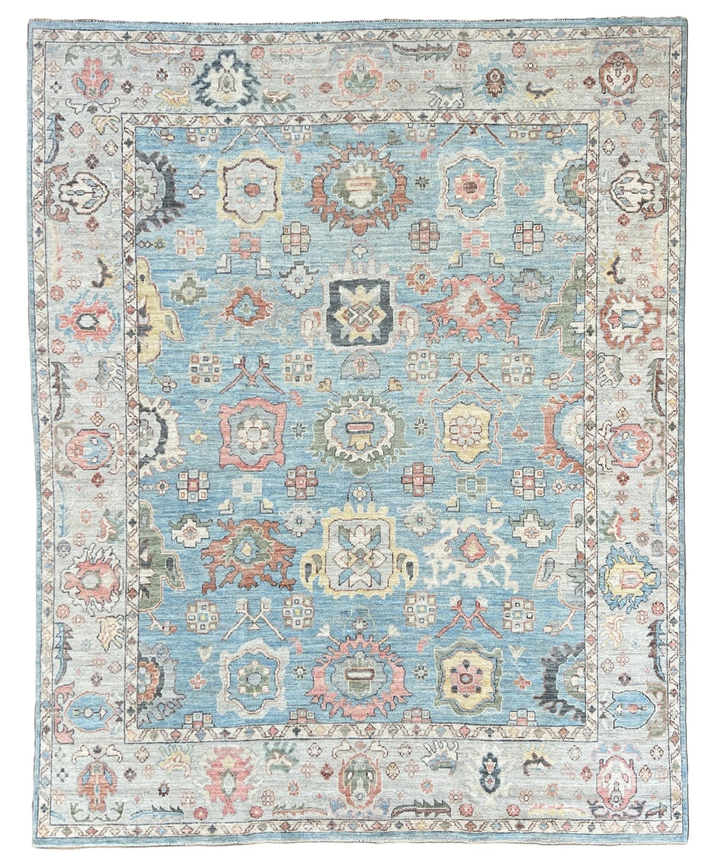 Floral Oushak 8'x10'2" Area Rug