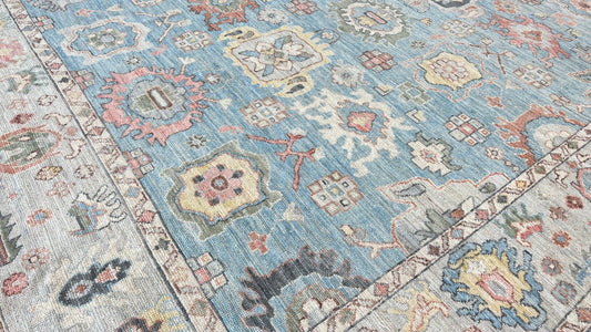 Floral Oushak 8'x10'2" Area Rug