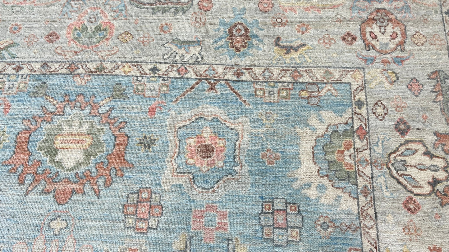 Floral Oushak 8'x10'2" Area Rug