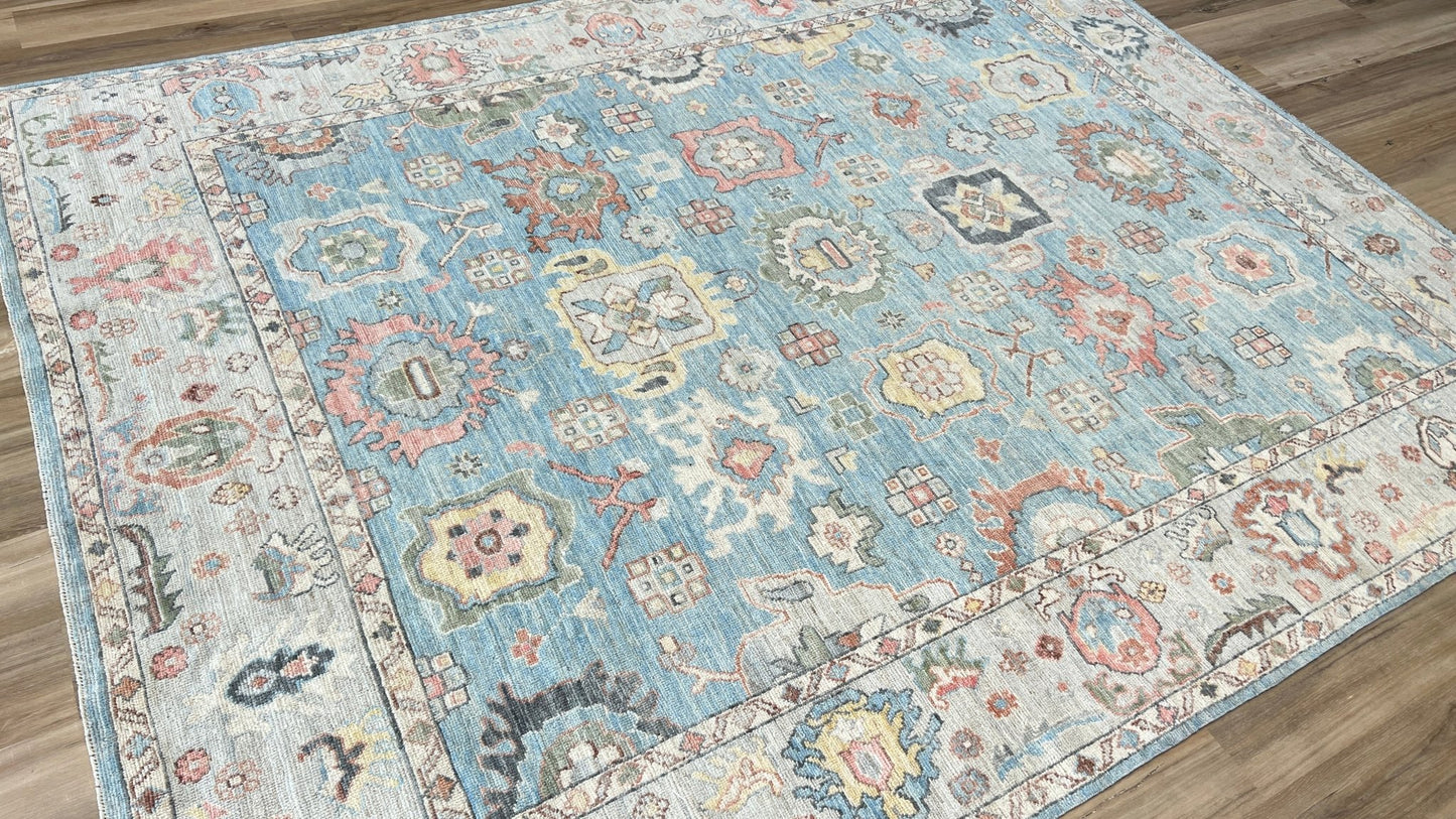 Floral Oushak 8'x10'2" Area Rug
