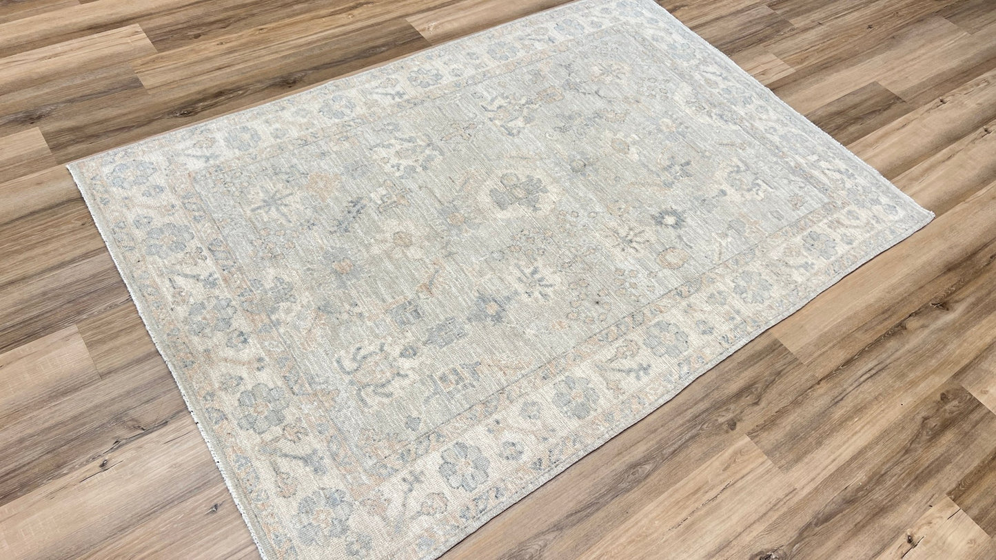 Floral Oushak 4'9"x6'11" Area Rug