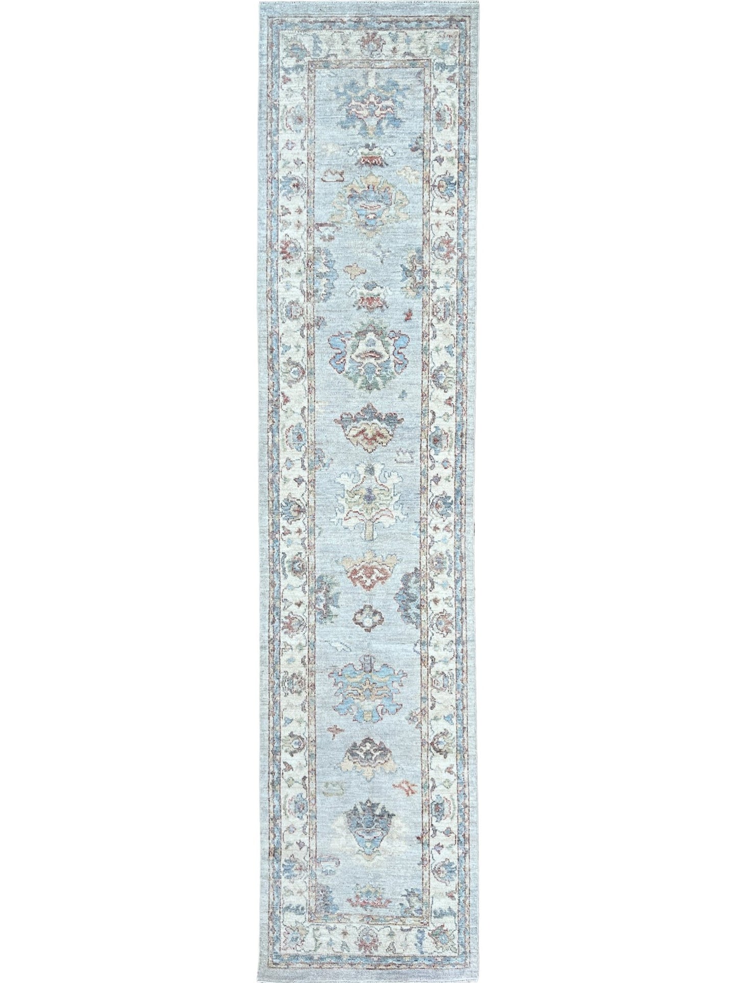 Floral Oushak Runner 2'8"x11'9" Area Rug