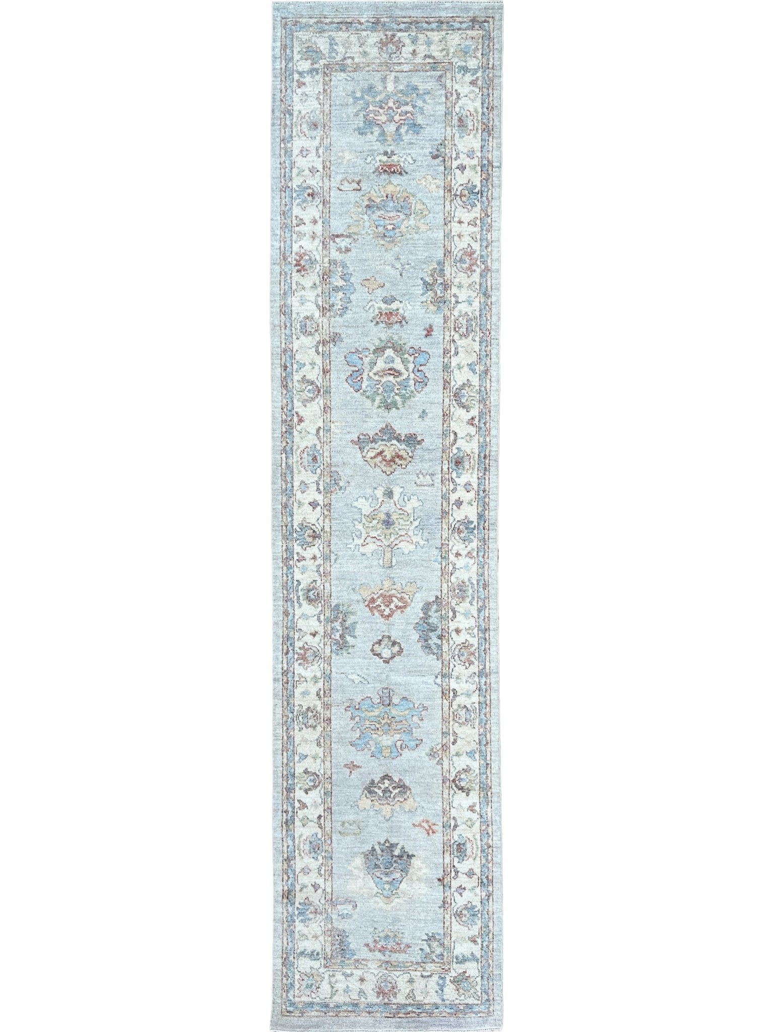 Floral Oushak Runner 2'8"x11'9" Area Rug
