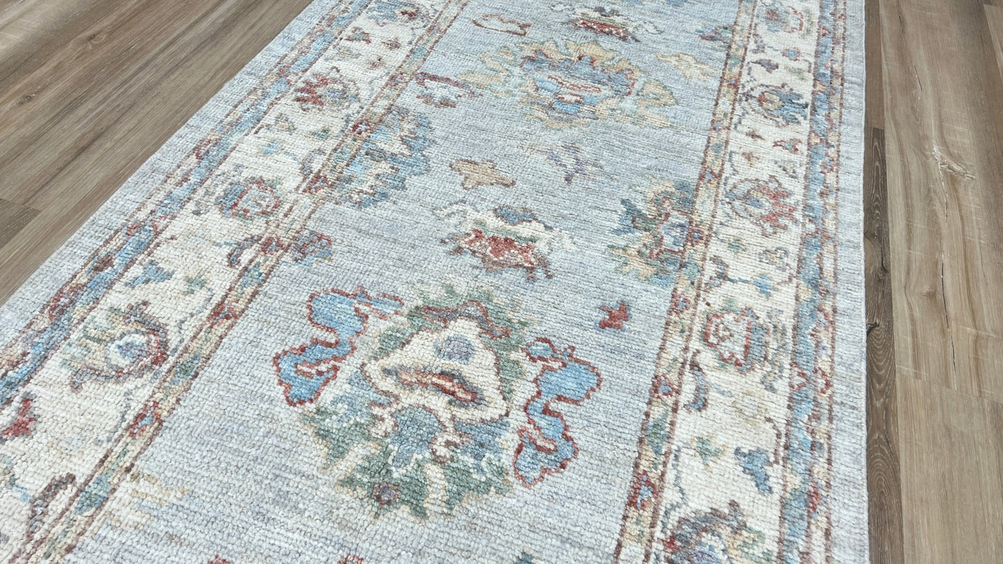 Floral Oushak Runner 2'8"x11'9" Area Rug