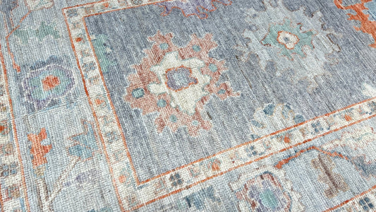 Floral Oushak 2'10"x5' Area Rug