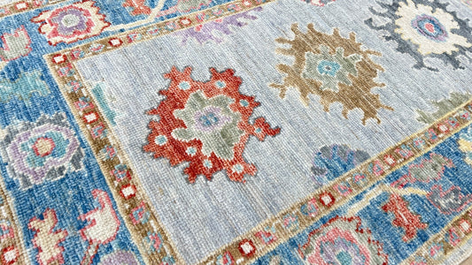 Floral Oushak 2'11"x4'9" Area Rug