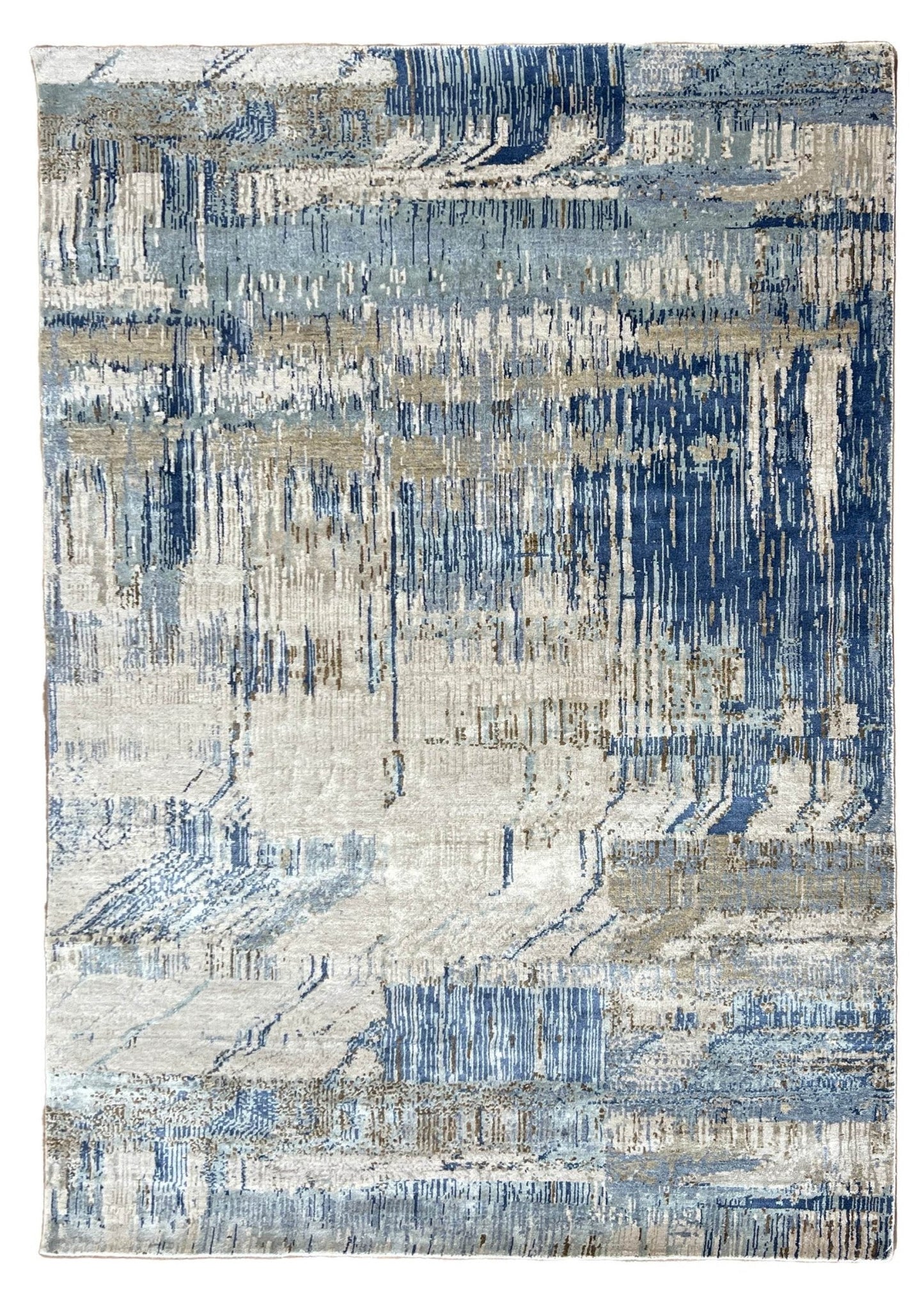 Abstract Modern 4'1"x5'11" Area Rug