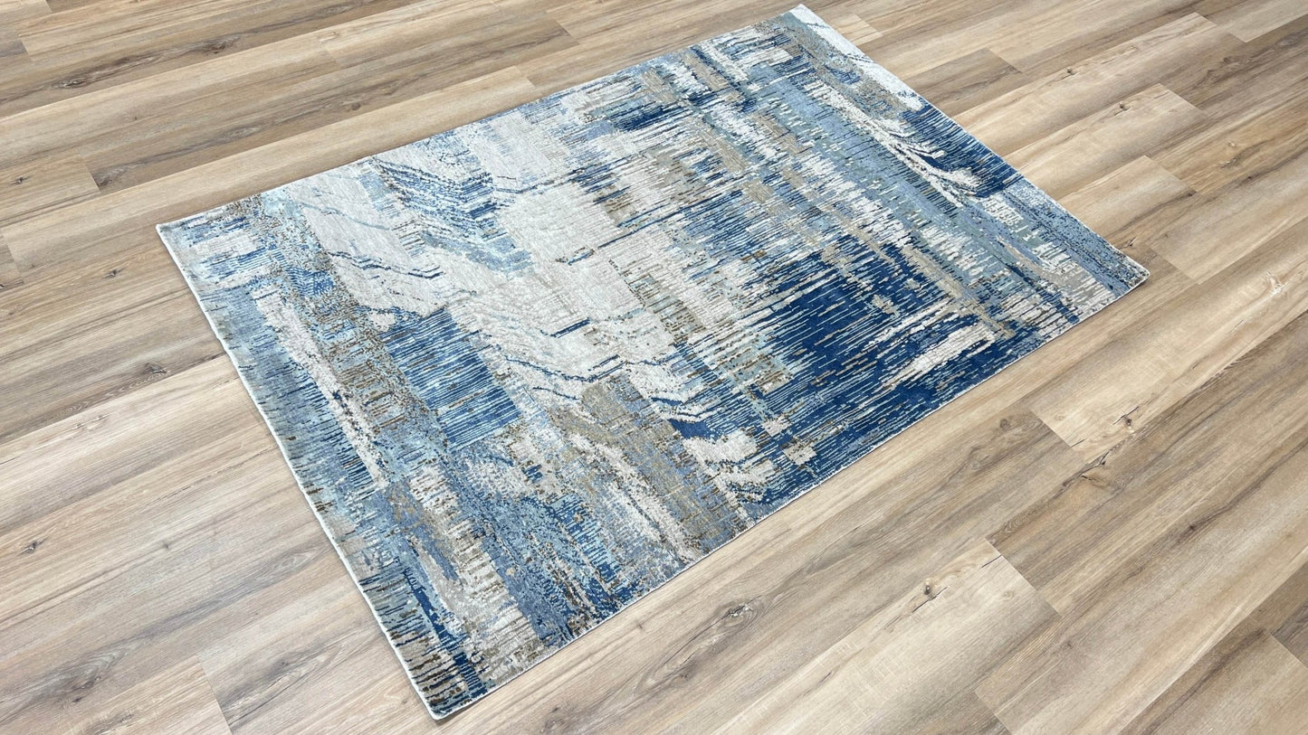 Abstract Modern 4'1"x5'11" Area Rug