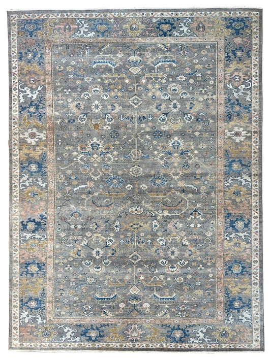 Vintage Look Oushak 9'11"x13'10" Area Rug