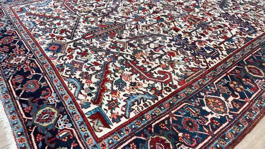 Antique Heriz 7'6"x10'1" Area Rug