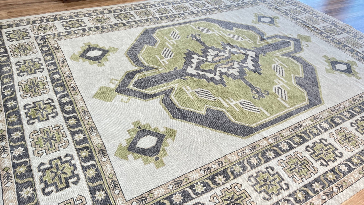 Turkish Oushak 12'x15'8" Area Rug