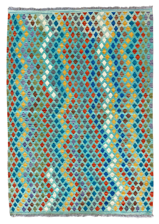 Flatweave Kilim 5'10"x8' - Wooden Looms Rug Gallery