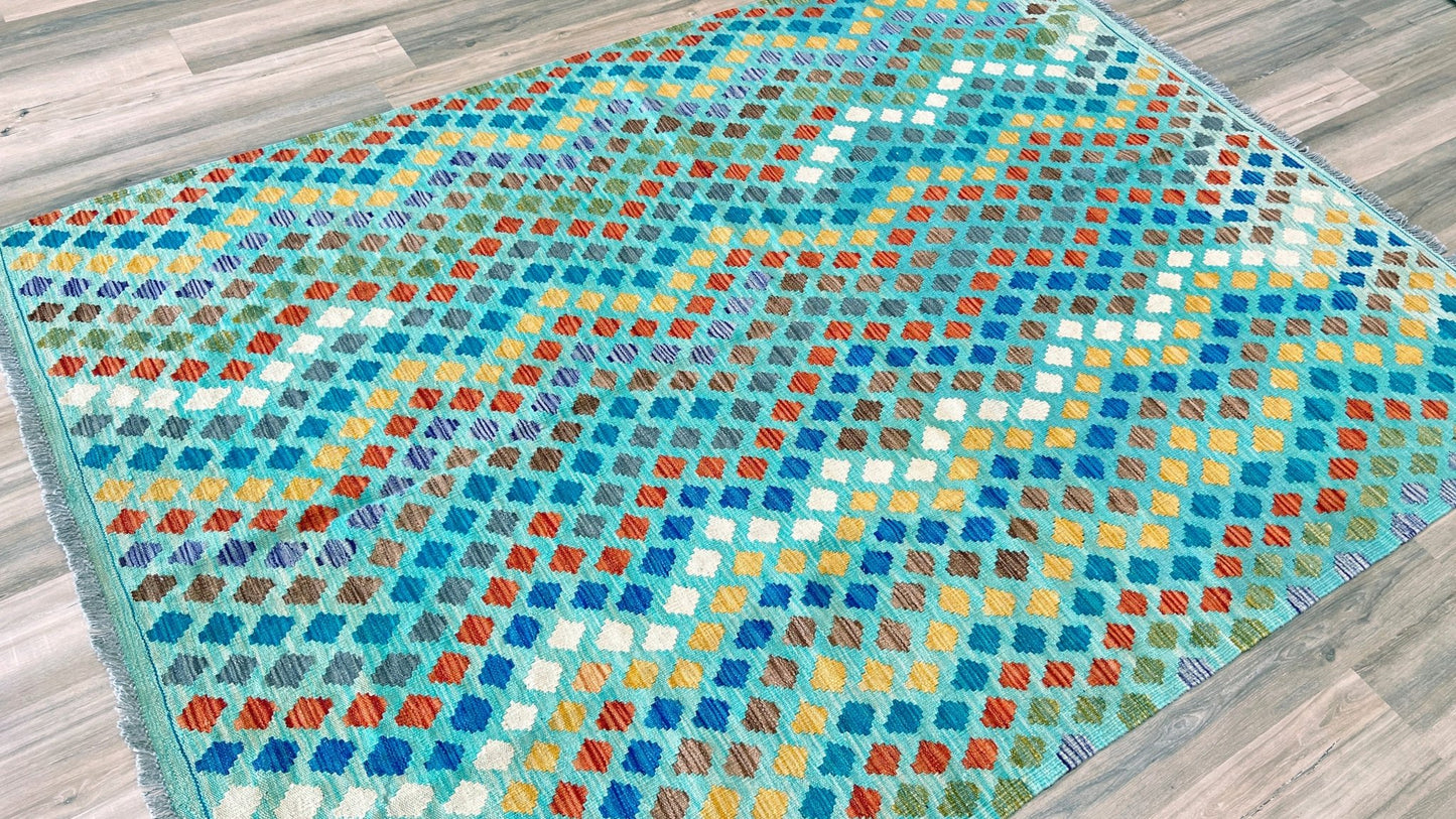 Flatweave Kilim 5'10"x8' - Wooden Looms Rug Gallery