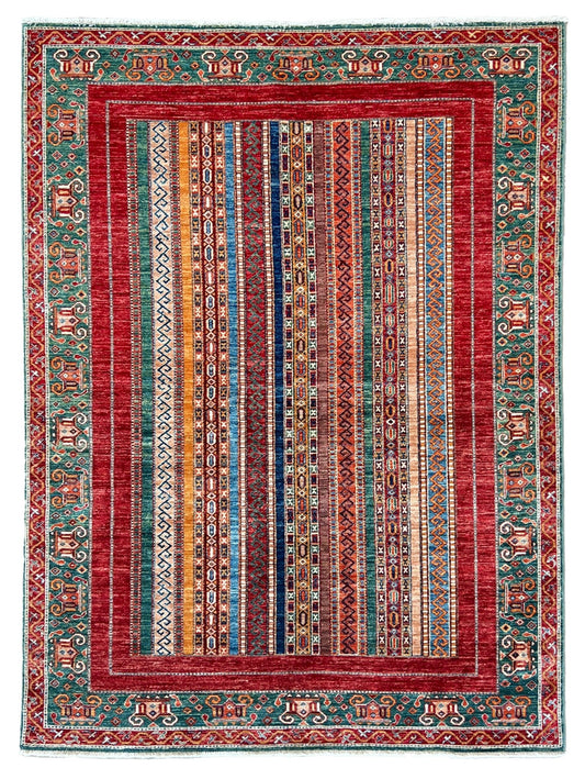 Geometric Kazak 5'7"x8'