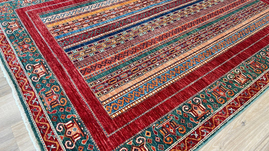 Geometric Kazak 5'7"x8'