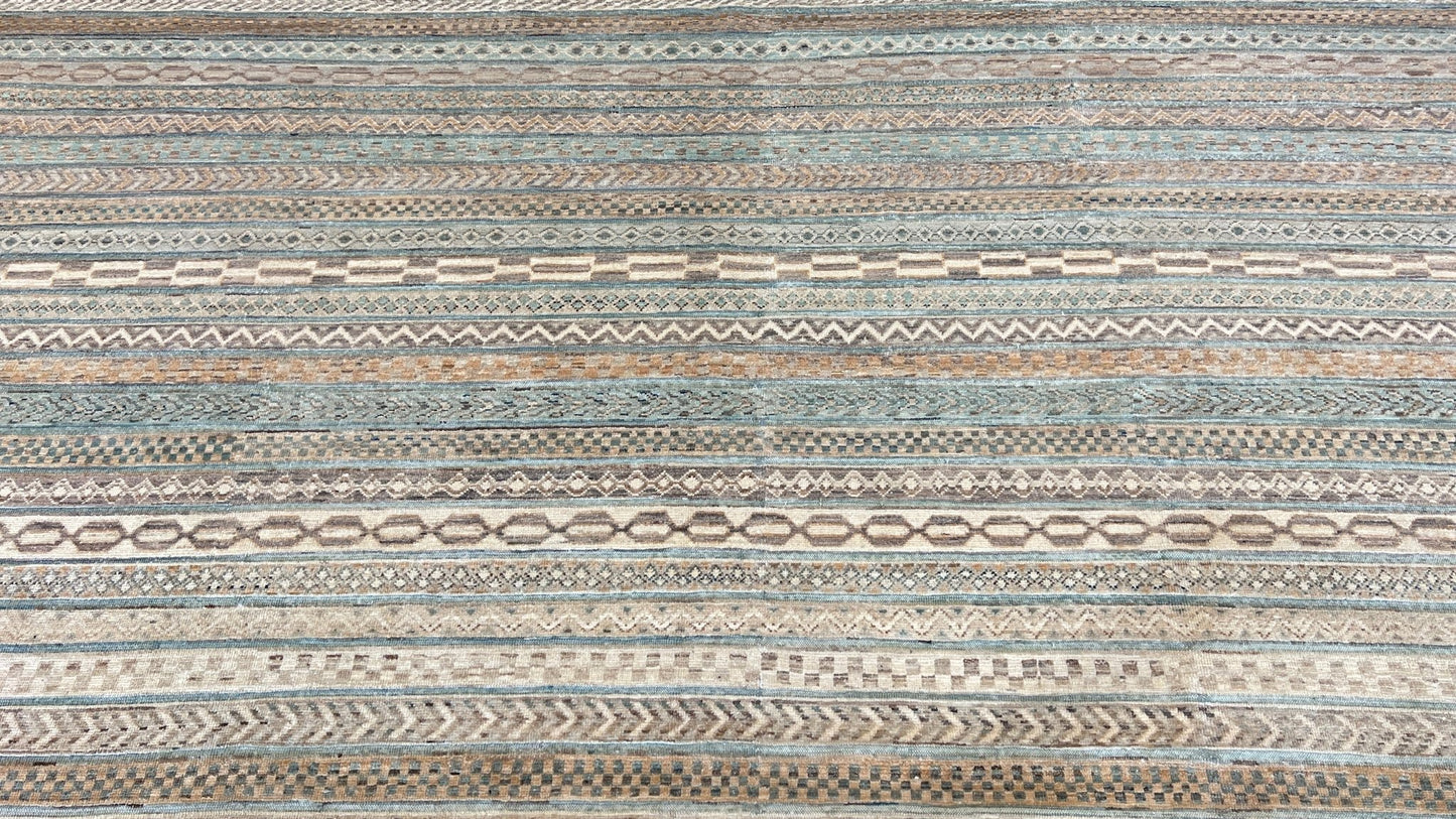 Transitional Stripes 9'1"x11'4" - Wooden Looms Rug Gallery