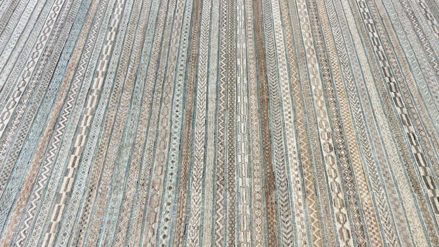Transitional Stripes 9'1"x11'4" - Wooden Looms Rug Gallery