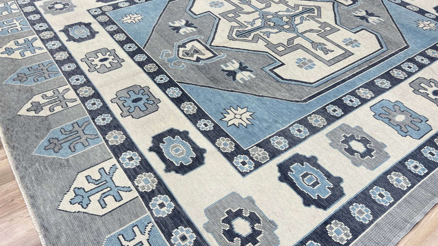 Turkish Oushak 9'5"x12'1" - Wooden Looms Rug Gallery