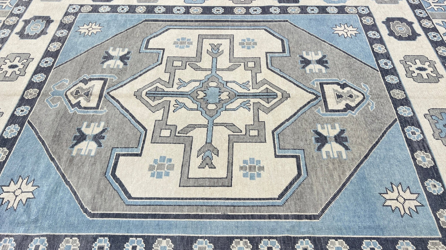 Turkish Oushak 9'5"x12'1" - Wooden Looms Rug Gallery