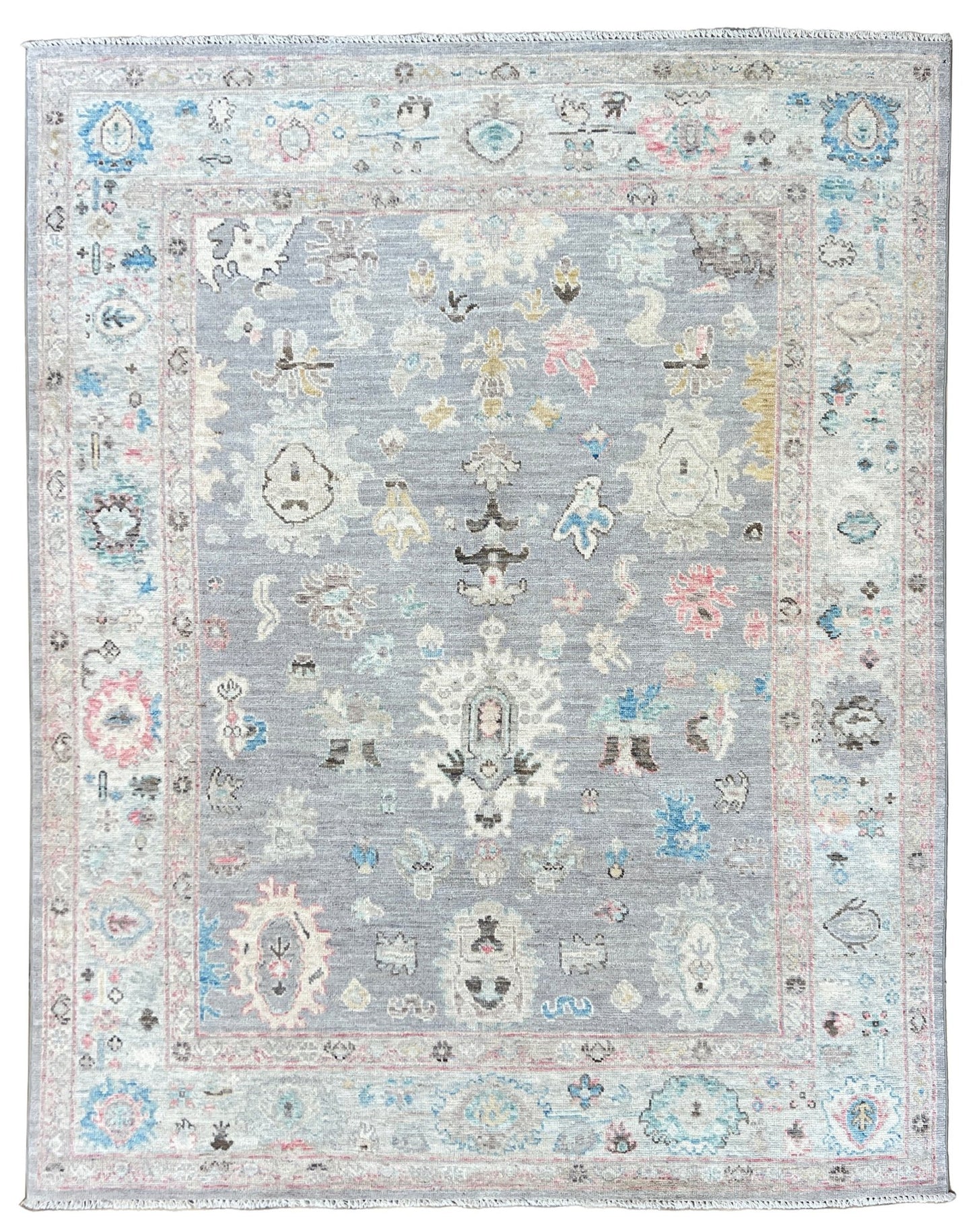 Floral Oushak 7'11"x9'11" Area Rug