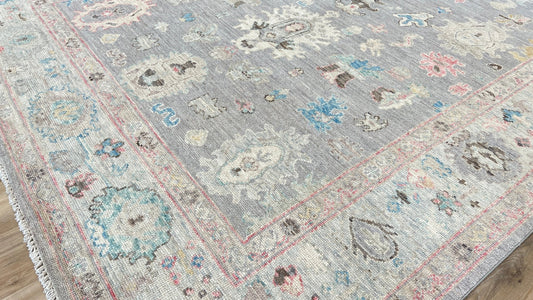 Floral Oushak 7'11"x9'11" Area Rug