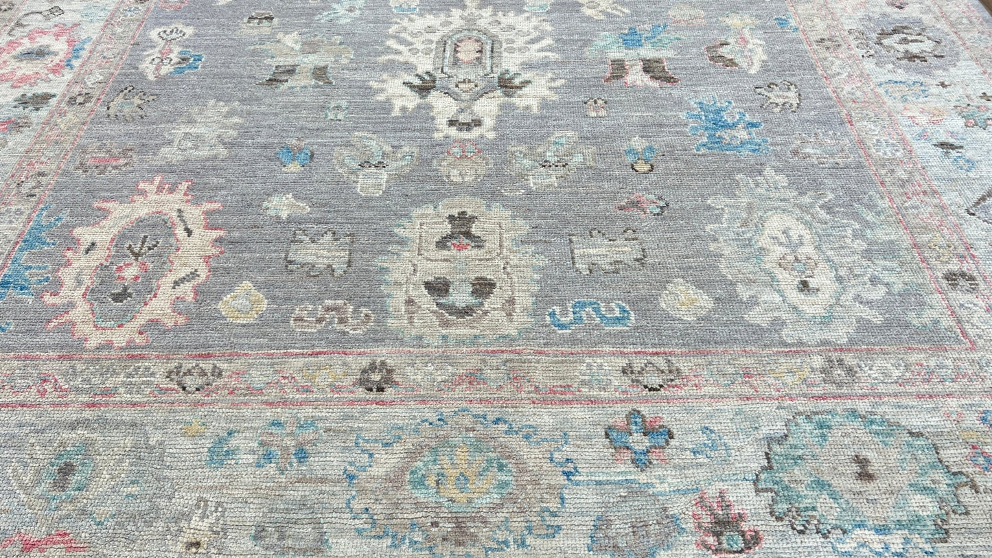 Floral Oushak 7'11"x9'11" Area Rug