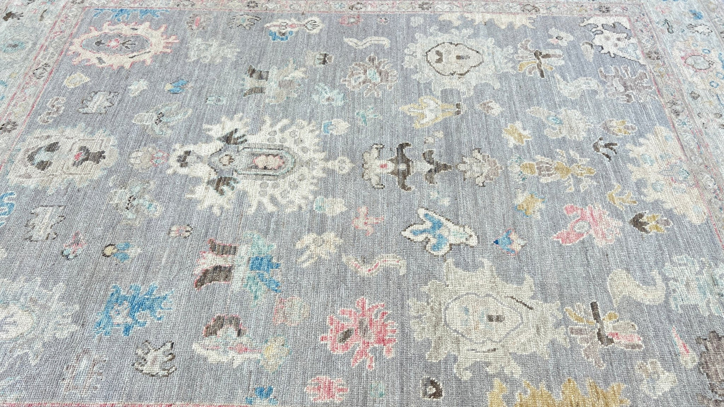 Floral Oushak 7'11"x9'11" Area Rug