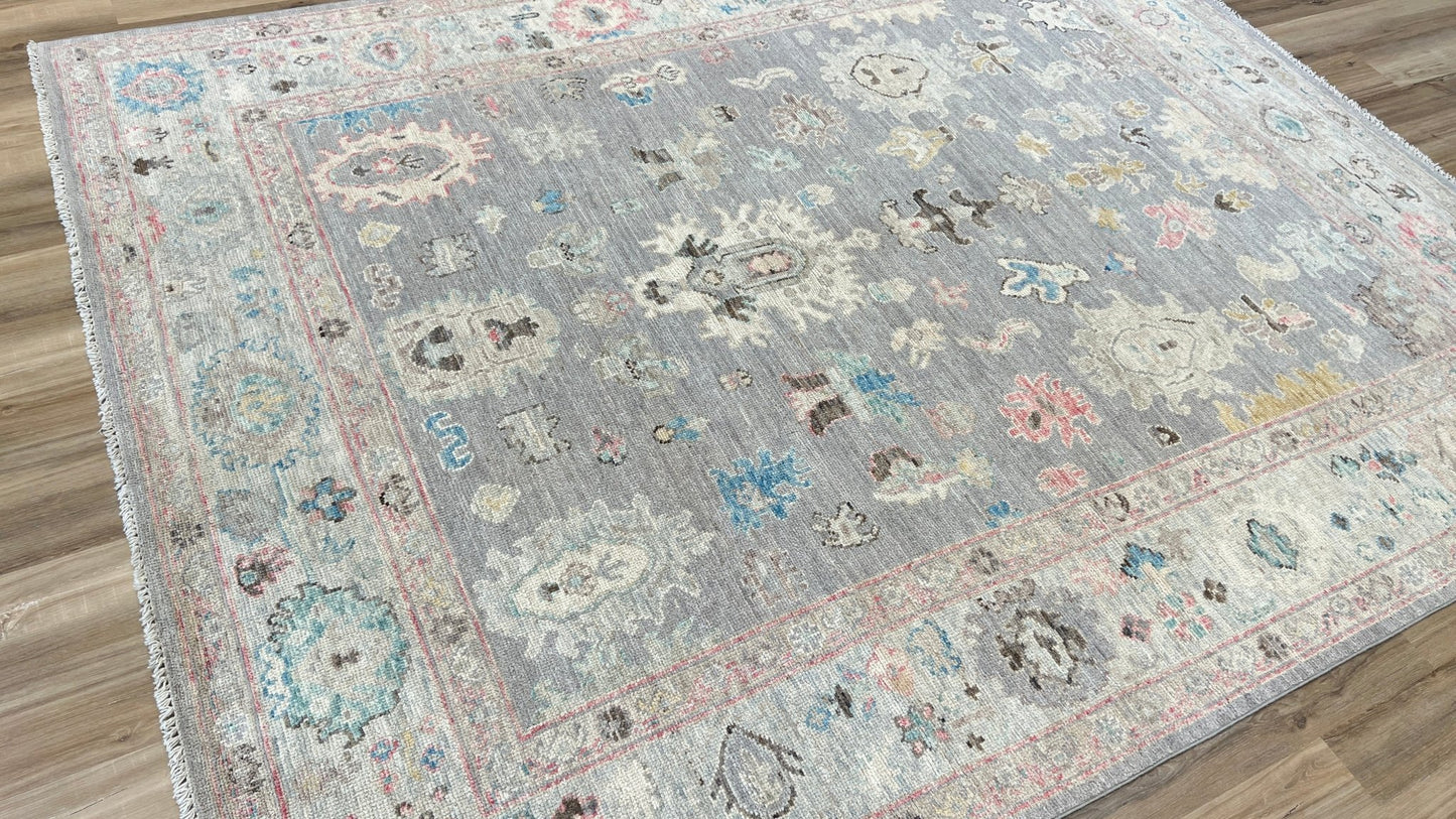Floral Oushak 7'11"x9'11" Area Rug