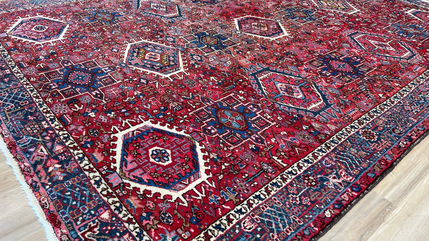 Antique Karajeh 9'x12'5" Area Rug