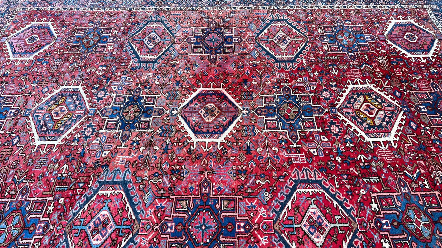 Antique Karajeh 9'x12'5" Area Rug