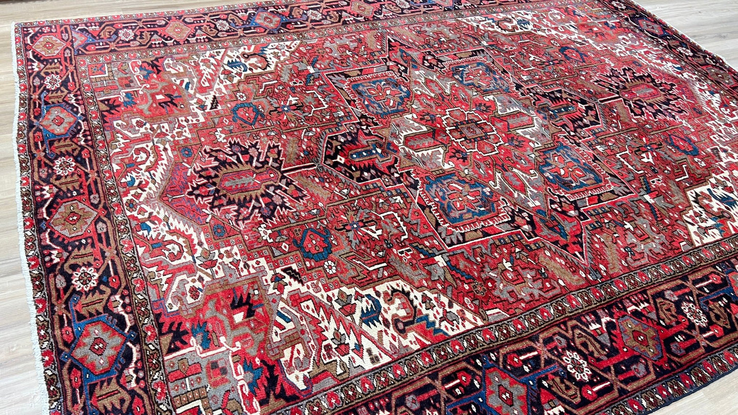 Vintage Heriz 9'2"x12'5" Area Rug