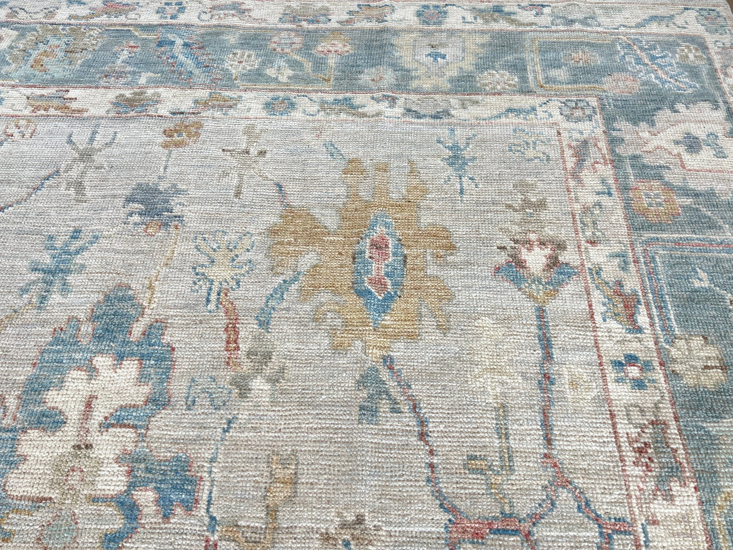 Floral Oushak 6'x8'9" Area Rug