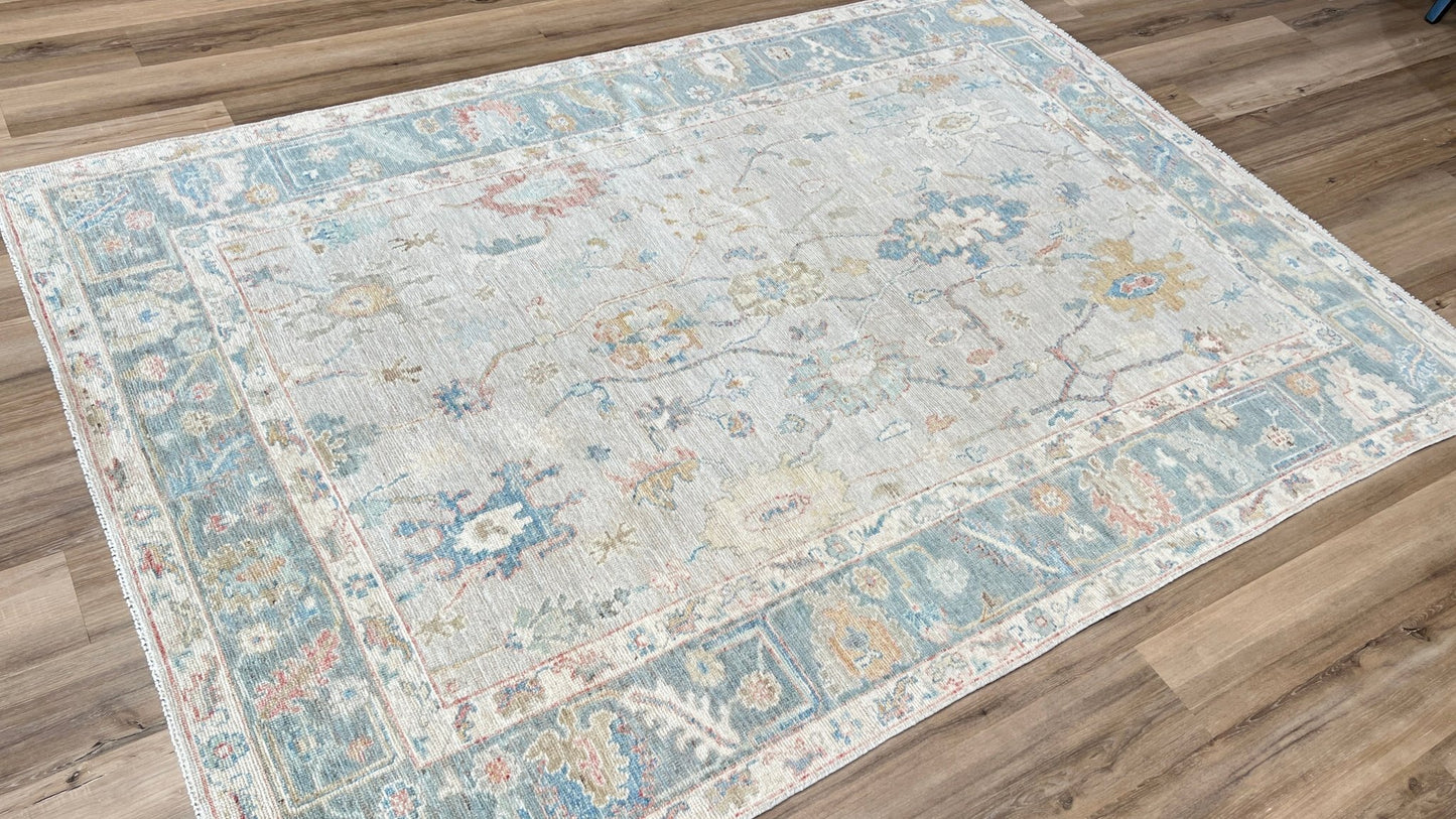 Floral Oushak 6'x8'9" Area Rug