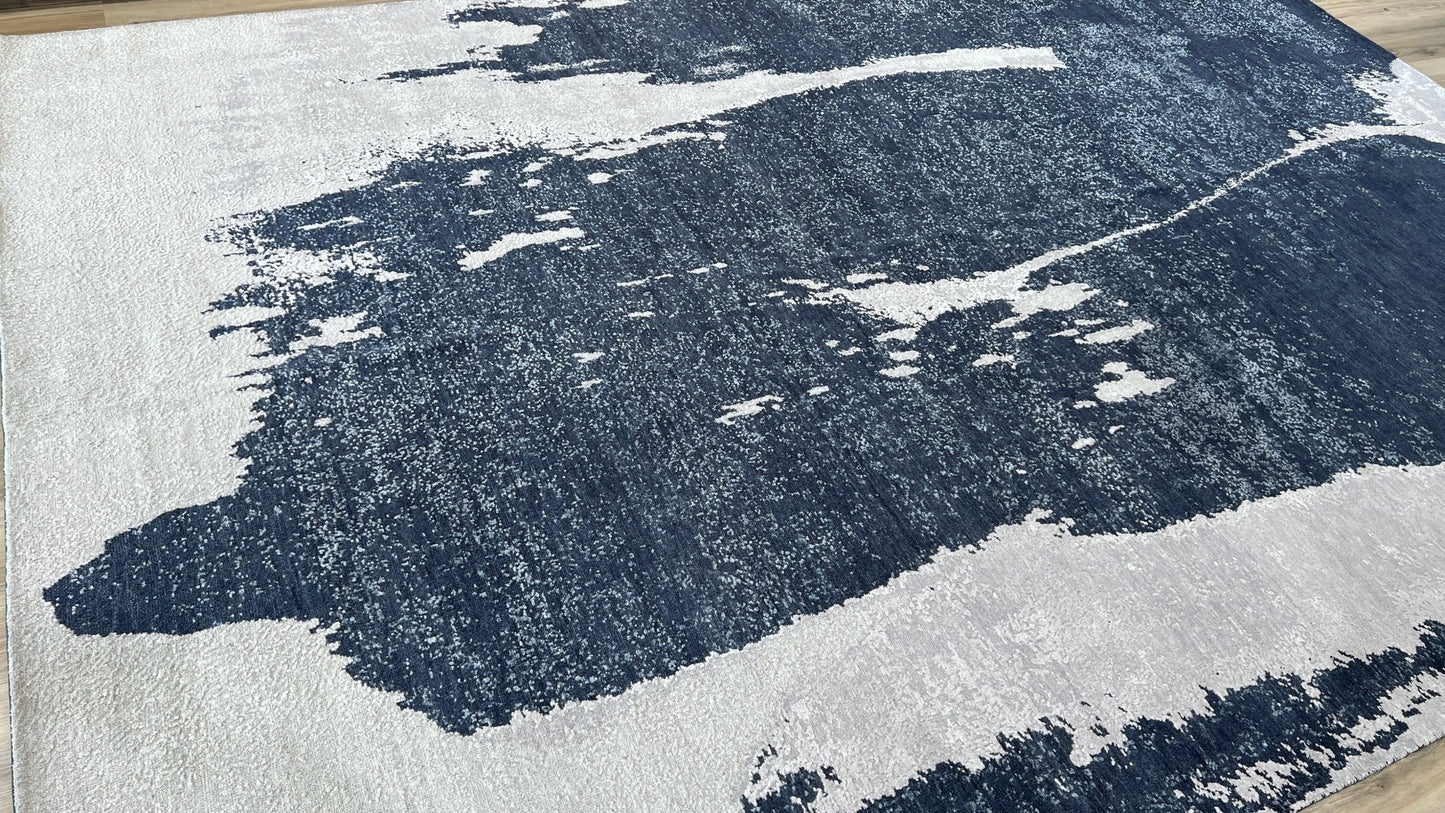 Abstract Modern 9'10"x14' Area Rug