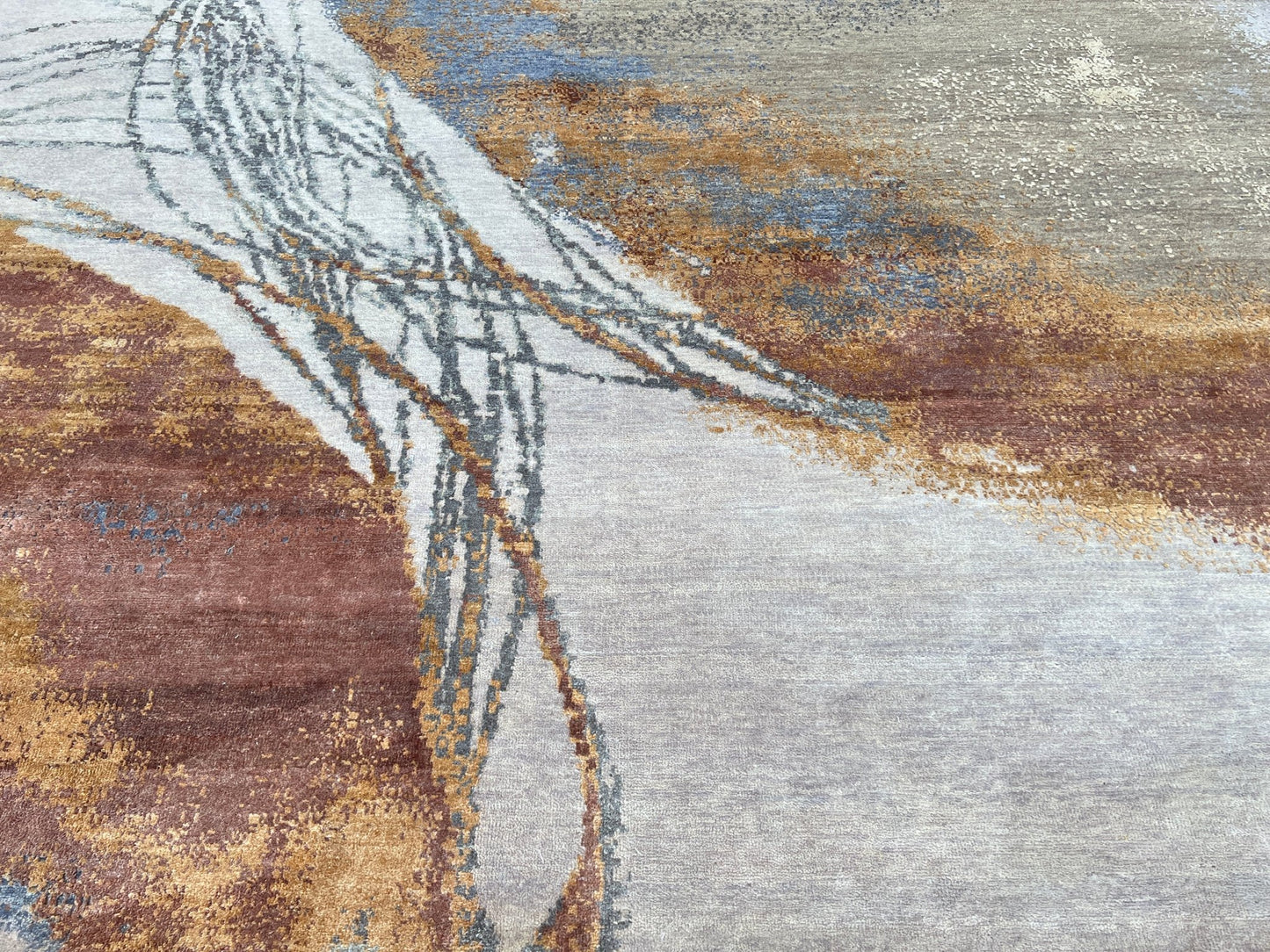 Abstract Modern 10'x14'2" Area Rug