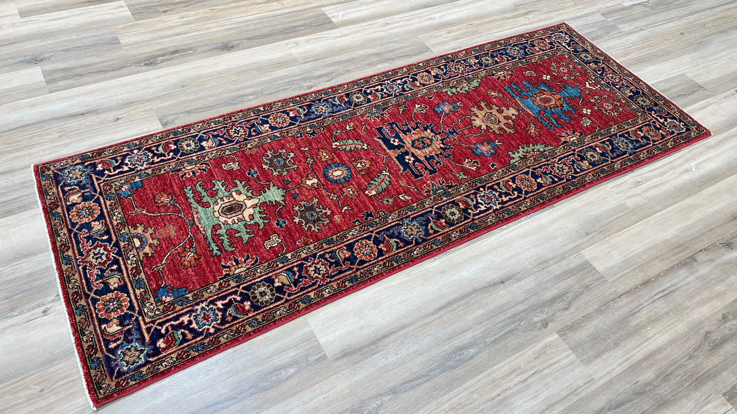Transitional Heriz Runner 2'11"x8' Area Rug