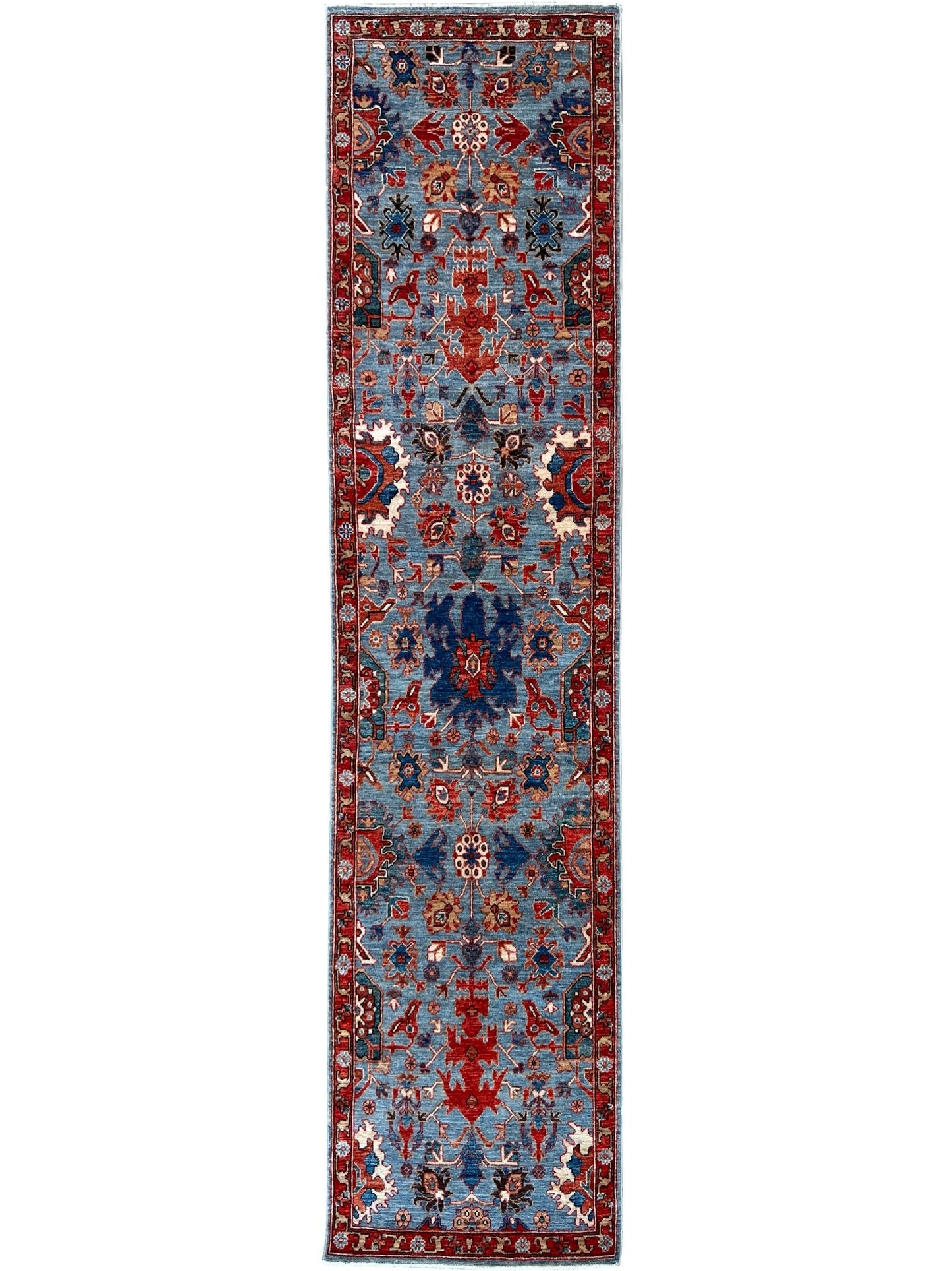 Transitional Heriz Runner 2'7"x9'10" Area Rug