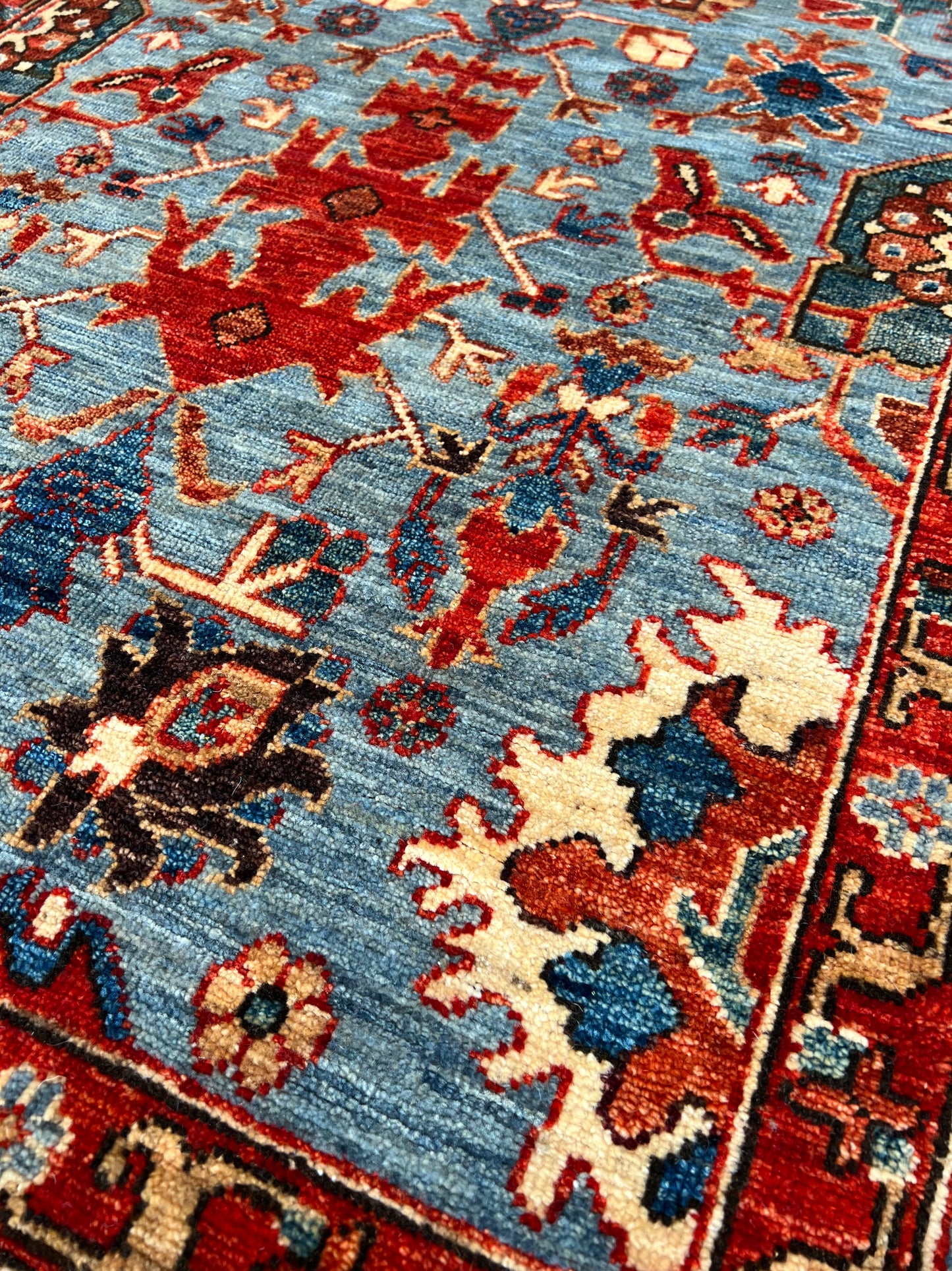 Transitional Heriz Runner 2'7"x9'10" Area Rug