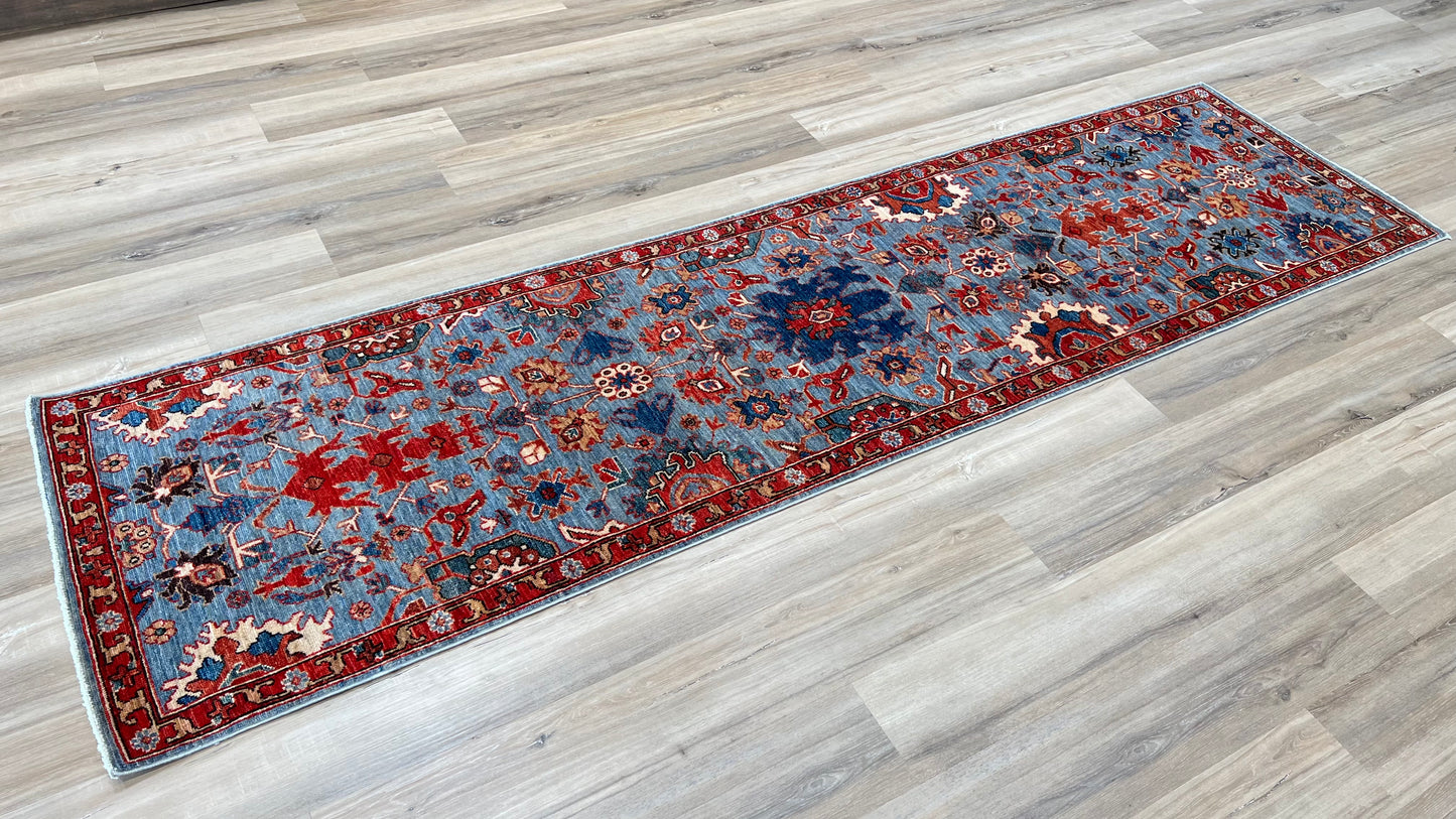 Transitional Heriz Runner 2'7"x9'10" Area Rug