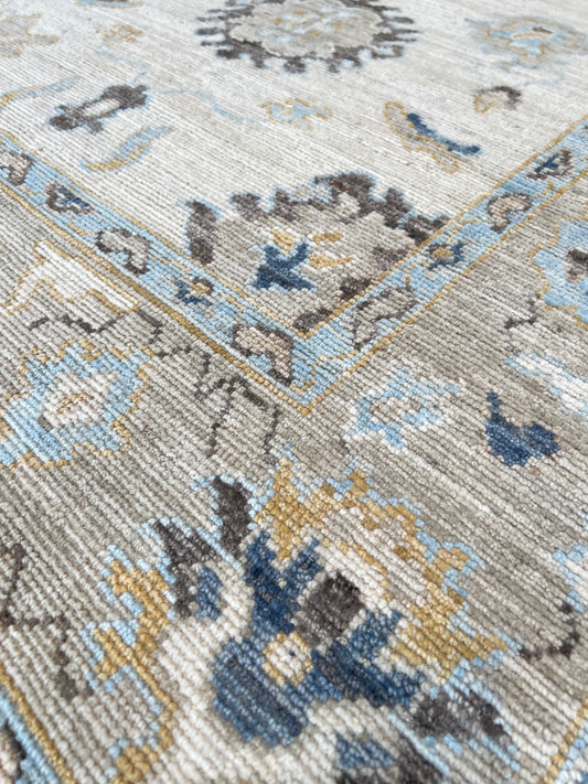 Floral Oushak 3'9"x5'10" Area Rug