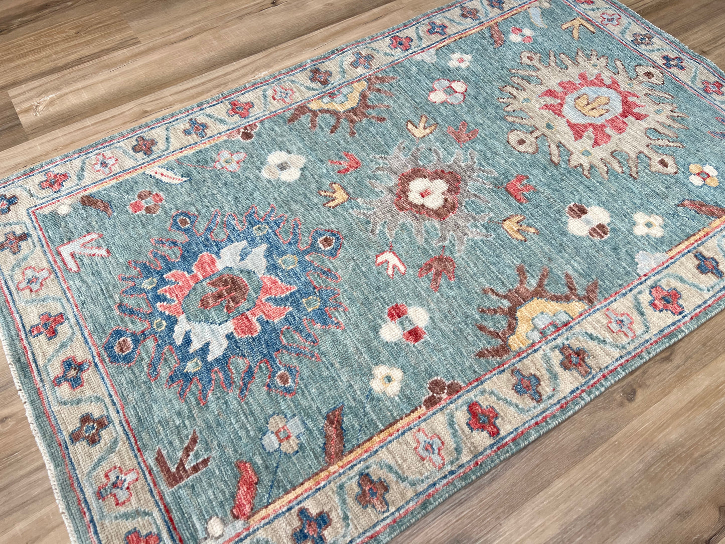Floral Oushak 3'1"x5'1" Area Rug