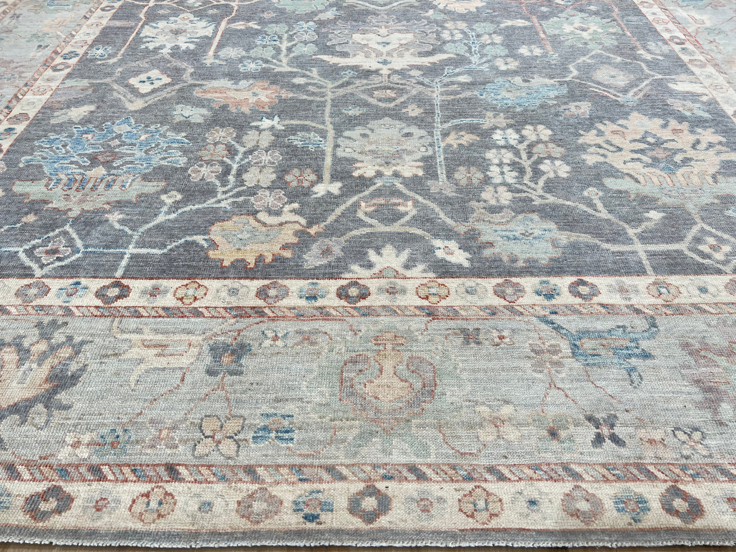 Floral Oushak 9'x12' Area Rug