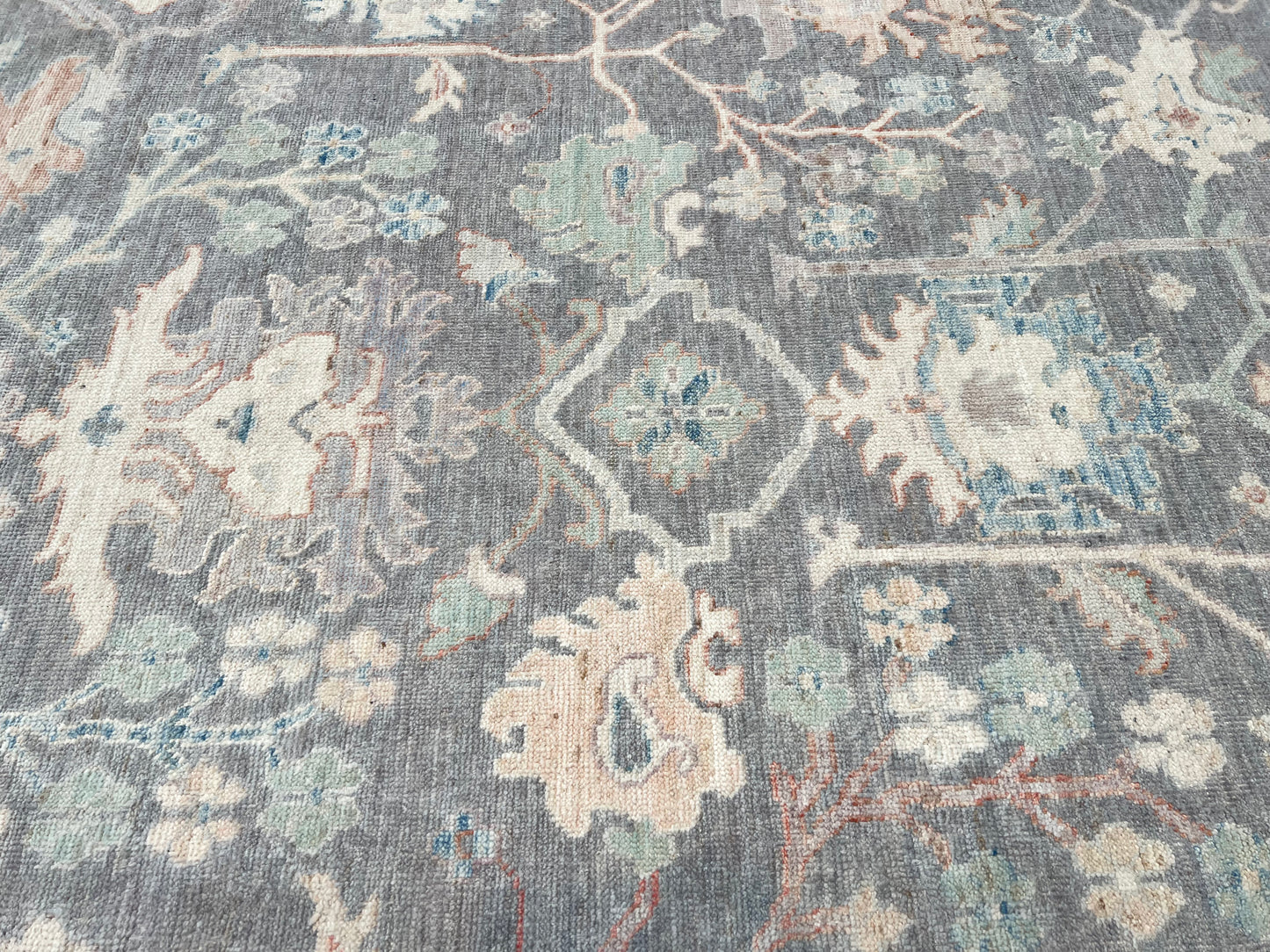 Floral Oushak 9'x12' Area Rug