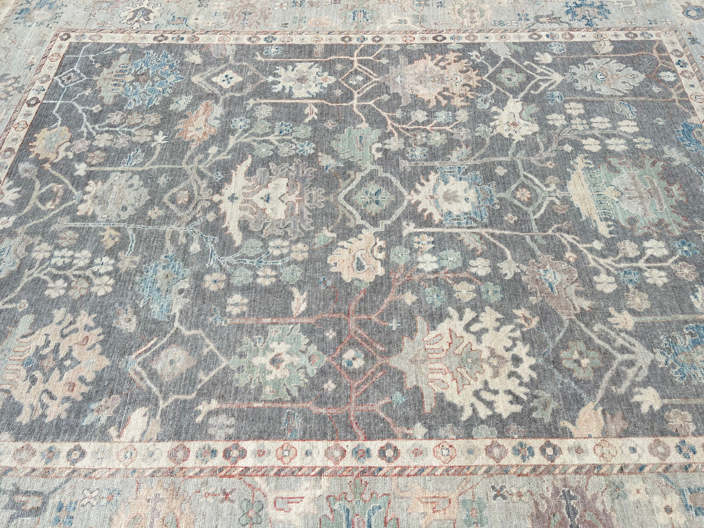 Floral Oushak 9'x12' Area Rug