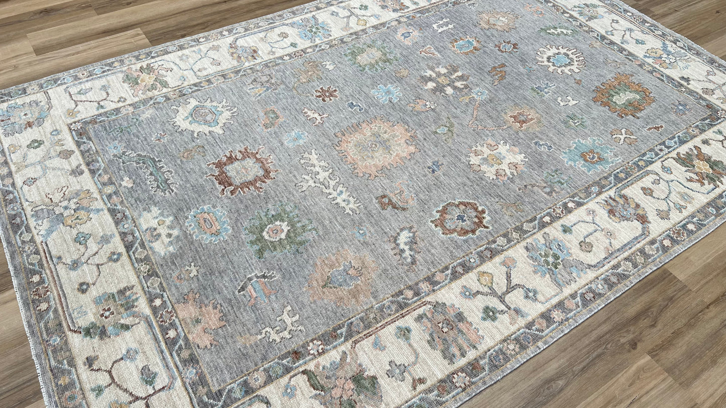Floral Oushak 6'x9'1" Area Rug