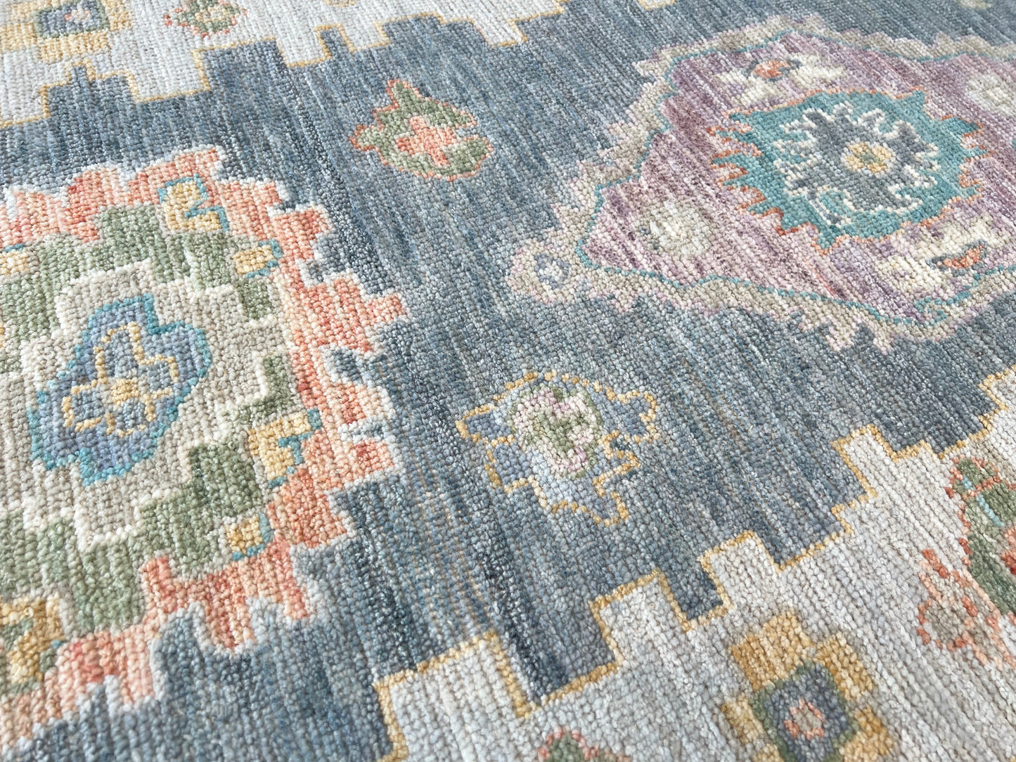 Floral Oushak Runner 2'5"x12'3" Area Rug