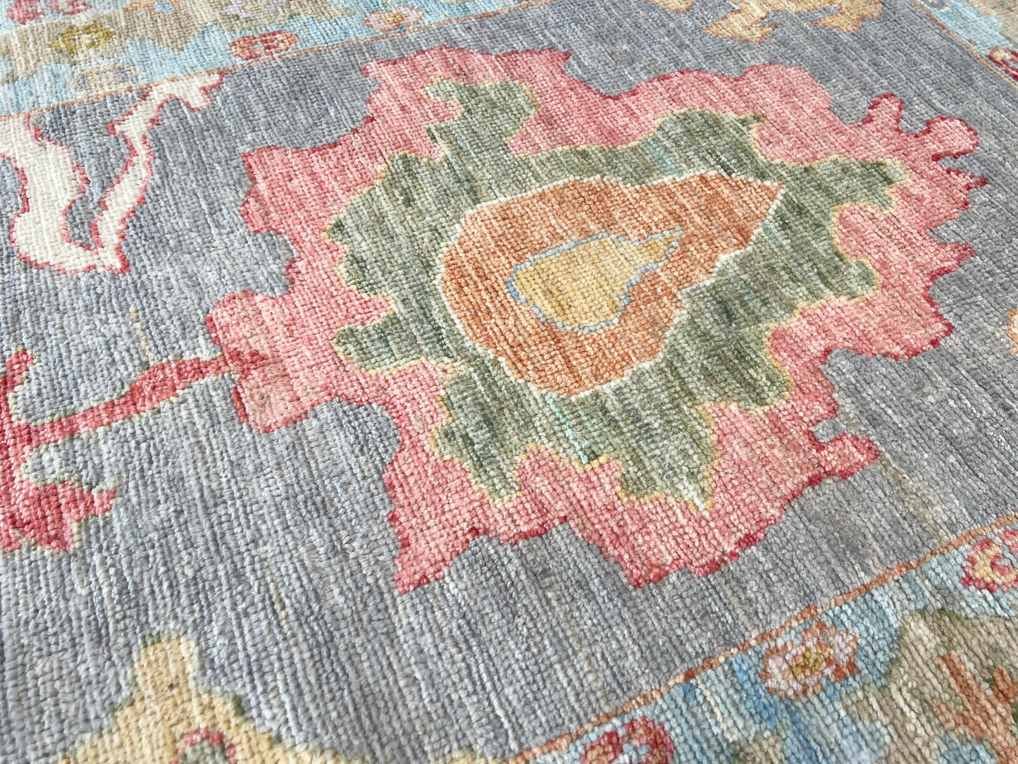 Floral Oushak Runner 2'9"x7'11" Area Rug